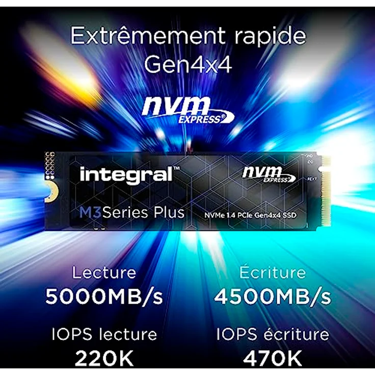 Integral 1TB NVME SSD M.2 2280 PCIe Gen4x4 R-5000MB/s W-4500MB/s TLC M2 Solid State Drive | M2 SSD | M.2 SSD | SSD M2 | SSD 1TB | 1TB SSD | 1TB SSD M.2 | PS5 SSD – Bild 2