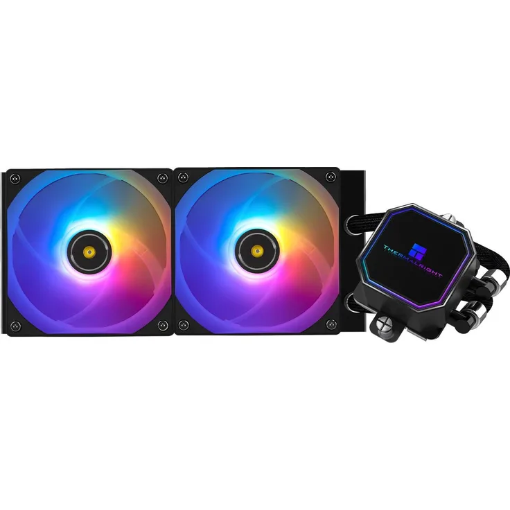 Thermalright Frozen Prism 240 Black ARGB, CPU-Wasserkühlung mit zwei 120 mm Lüftern, max. 27 dBA, schwarz