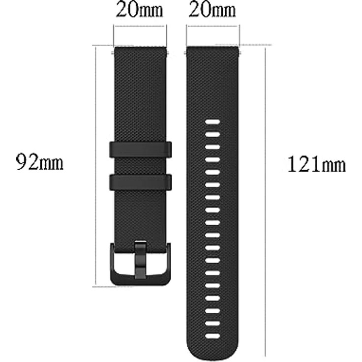 INF Armband Kompatibel mit Polar Ignite/Unite Sport Armbänder Silikon Schwarz, Weiches und wasserabweisendes Uhrenarmband mit hoher Strapazierfähigkeit – Bild 2