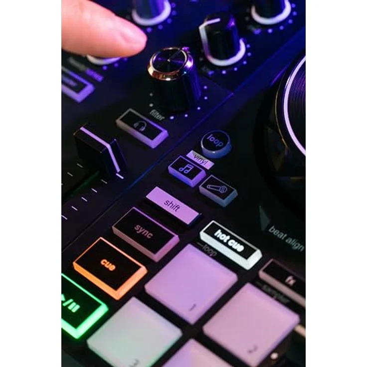 Hercules DJ Control Inpulse 200 MK3, DJ-Controller mit 90 mm Jogwheel, 4 Pad-Modi, USB-Audio-Interface, Serato DJ Lite, schwarz – Bild 7