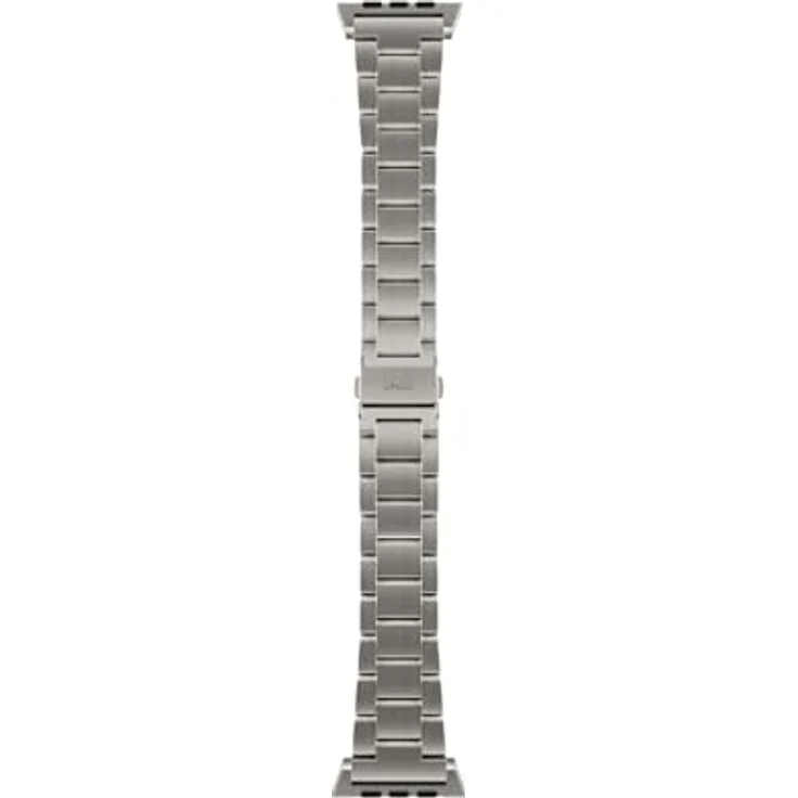 Uniq Osta Apple Watch Stahlband mit selbstverstellbaren Gliedern 49/45/44/42mm Titan Silber, Elegant gebürstete Oberfläche, One Size – Bild 5