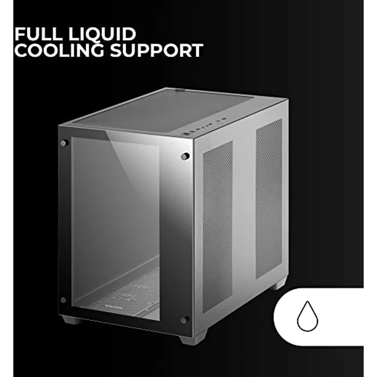Mars Gaming MCV3 Schwarz, Custom XXL E-ATX Gaming Tower, Front und Seitenfenster Gehärtetem Glas, Dual Chamber Modular Frame – Bild 4