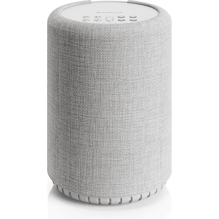 Audio Pro A10 MkII W, Multiroom Streaming-Lautsprecher mit Airplay 2, Bluetooth und Chromecast, grau