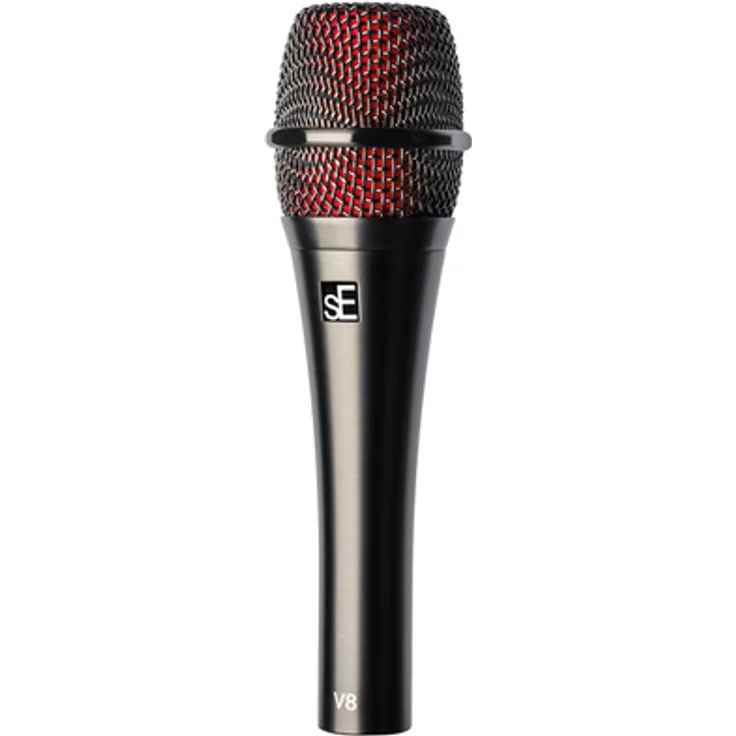 SE Electronics V8, Dynamisches Gesangshandmikrofon mit Supernierencharakteristik, Graphite Gray