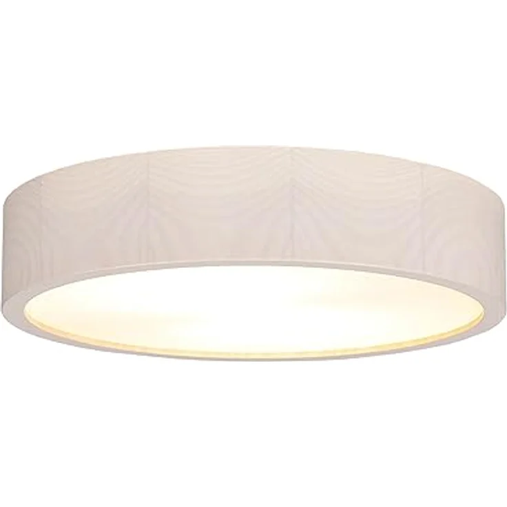 Licht-Erlebnisse Deckenlampe ARBARO Glas Holz geweißt Ø37 cm E27 2-flammig blendarm Wohnzimmer – Bild 1