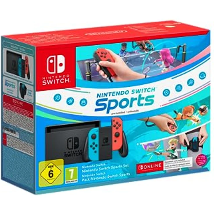 Nintendo Switch - Nintendo Switch Sports Set (inkl. Spiel, Beingurt & 3 Monate Online) – Bild 1