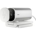 HP 960 4K Streaming Webcam | 4K UHD Auflösung | 60 FPS | 100° Sichtfeld | 360° schwenkbar | KI unterstützt | Autofokus | HDR | 2 Dual-Mikrofone| USB-A | magnetische Abdeckung | silber