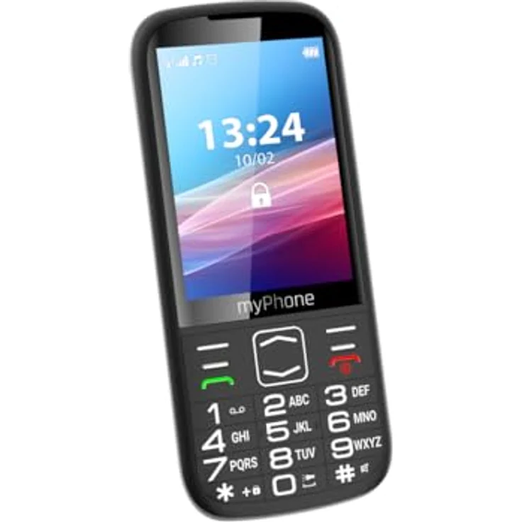 myPhone Halo 4 LTE Seniorenhandy ohne Vertrag, Dual-SIM, 3,5 Zoll Display, 2500-mAh-Akku, SOS-Taste und Fackel, Schwarz – Bild 4