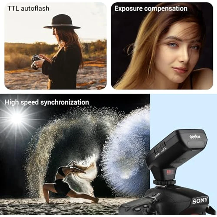 Godox XPro-S 2.4G TTL Wireless Blitzauslöser Wirless X System High-Speed mit großen LCD-Bildschirm-Sender für Sony Kamera – Bild 10