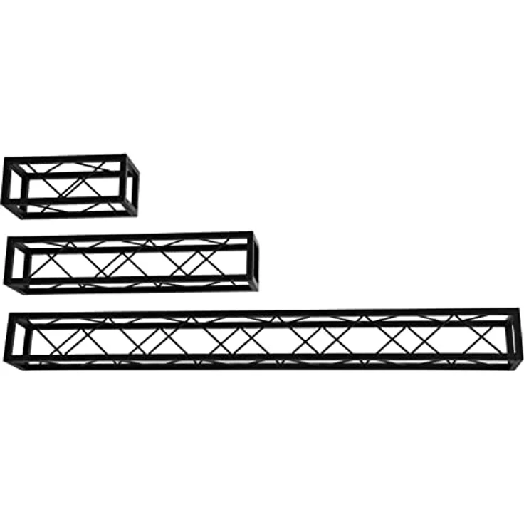 Decotruss Quad ST-1500 Truss BK, gerade 4-Punkt Traverse, 1,5 m, schwarz, matt, pulverbeschichtet, leicht montierbar – Bild 3