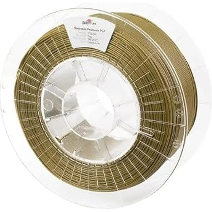 Spectrum PLA Premium 3D Filament 1,75mm Golden Line Gold 1kg, präzise Druckqualität – Bild 1