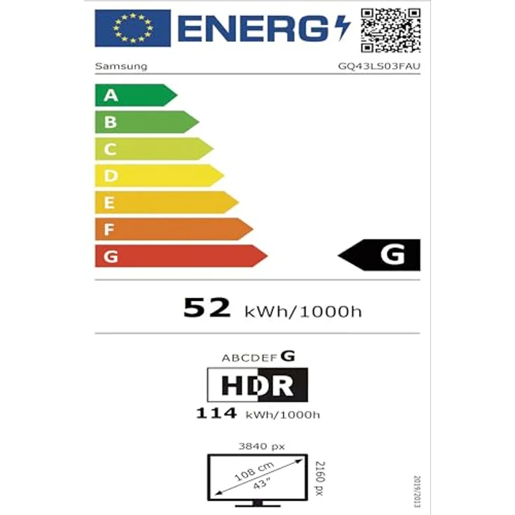 Samsung The Frame GQ43LS03FAU, 43 Zoll 4K QLED UHD Fernseher mit NQ4 AI Gen2 Prozessor, Art Mode, Modern Frame Design und One Connect Kabel – Bild 3
