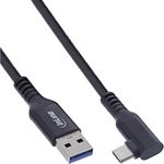 InLine® USB-C VR Kabel 5m, gewinkelt auf USB-A, USB 3.2 Gen.1, 60W Leistung, 5Gb/s für Meta/Oculus VR-Brillen, schwarz, 35715V