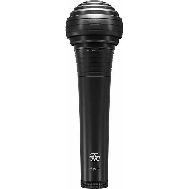 Aston Apex Void, aktives/dynamisches Dual-Voice-Handmikrofon mit 20 dB Ultra-Clean Gain, schwarz