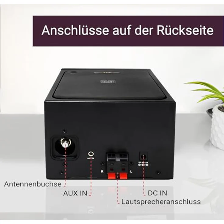 Xoro HMT 500 PRO V2, Internet-/DAB+ Radio, CD Player, Bluetooth, Fernbedienung, Mikro Stereoanlage mit Farb-TFT-Display – Bild 6