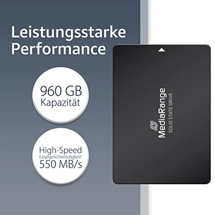 MediaRange MR1004 Internes Solid State Drive 2.5 Zoll 960 GB Serial ATA III TLC (MR1004) – Bild 2