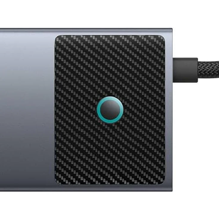 Baseus Metal Gleam Series II 10-in-1 Dock Grey, 2X HDMI, USB-C, 3xUSB-A RJ45 SD/TF, PD - USB-Hub – Bild 4