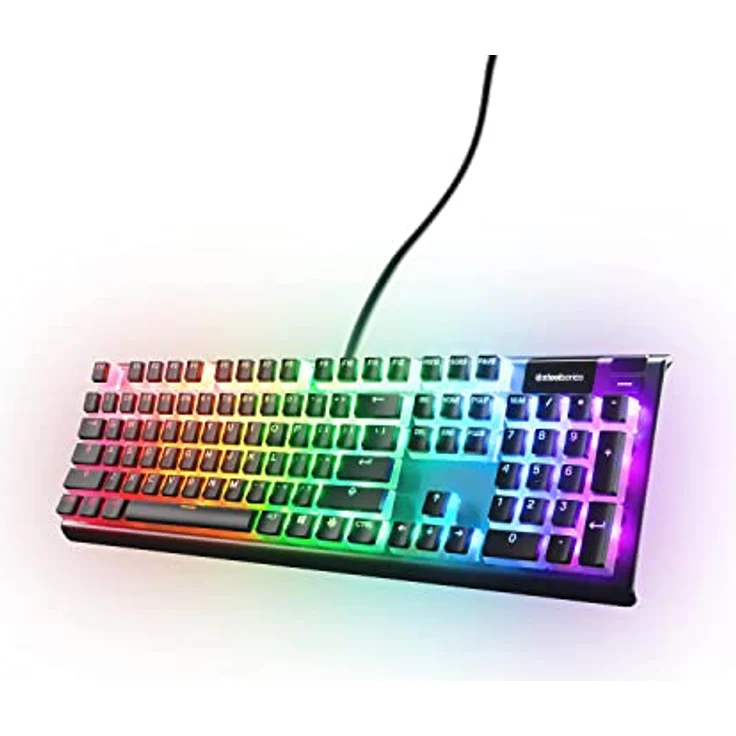 SteelSeries PrismCaps – Double-Shot-Tastenset mit „Pudding“-Optik – Kompatibilität mit allen gängigen mechanischen Tastaturen – MX-Stößel – Schwarz (Deutsches Tastaturlayout) – Bild 2