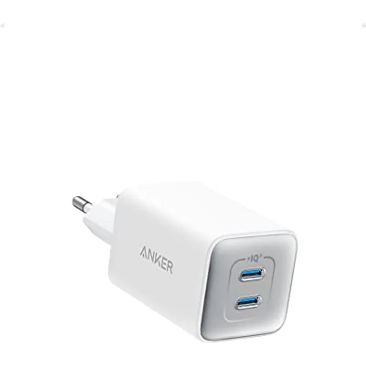 Anker USB C Ladegerät 47W, 523 Charger (Nano 3), kompakt mit 2 Anschlüssen GaN Schnellladegerät für iPhone 14/14 Plus/14 Pro/14 Pro Max/13, Galaxy, Pixel 4/3, iPad/iPad Mini (Kabel Nicht enthalten)