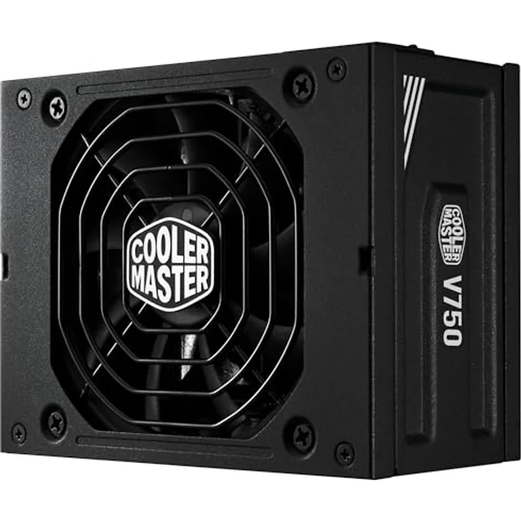 Cooler Master V750 SFX Gold ATX 3.1, 750 W 80 Plus Gold vollmodulares PC-Netzteil, Schwarz, mit 92-mm-FDB-Lüfter und PCIe 5.1 Kabel, SFX-auf-ATX-Halterung – Bild 1
