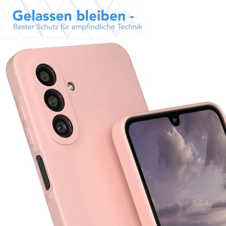 EAZY CASE Silikonhülle für Samsung Galaxy A26 5G, dünn und stoßfest in Pastell Rosa mit Kameraschutz und kratzresistentem Design – Bild 4