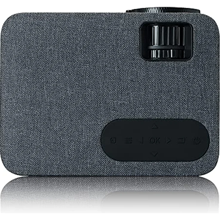 Lenco LPJ-700 Mini Beamer - Bluetooth Beamer - Mini Projektor 4000 Lumen - 30.000 Stunden Lebensdauer - Full HD - Bluetooth 5.0-2 x HDMI - USB - Fernbedienung - Schwarz/Grau – Bild 5