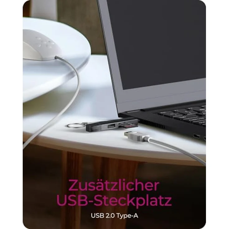 ICY Box IB-CR203-CU3, 3-in-1 Kartenleser USB-C/A für SD/microSD mit 5 Gbit/s und USB-A Port, kompakt und robust für PC, Notebook, MacBook, Tablet & Smartphone – Bild 3