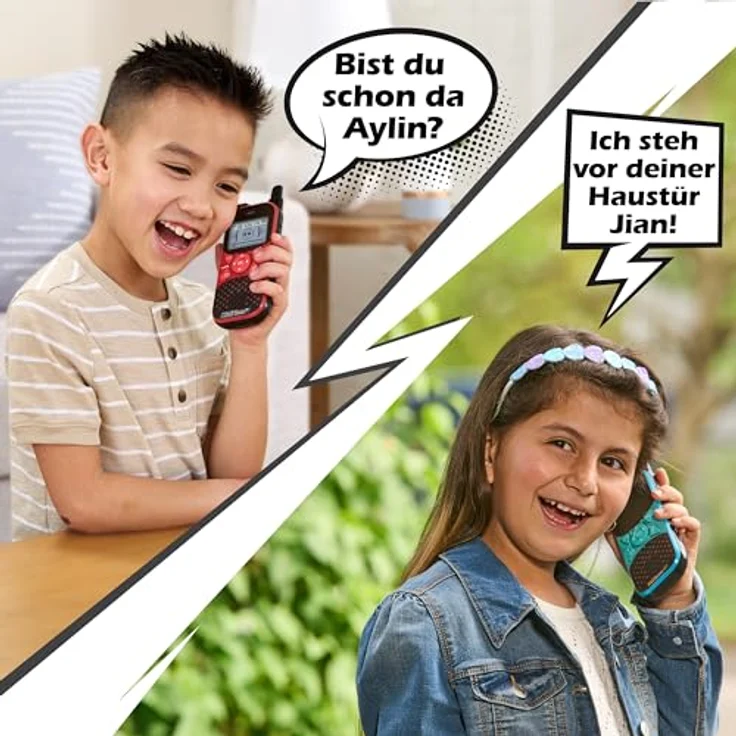 Vtech® Walkie Talkie KidiTalkie Explorer, (Set, 2-St), mit Taschenlampe, lustigen Stimmverzerreffekten, LCD-Bildschirm – Bild 3