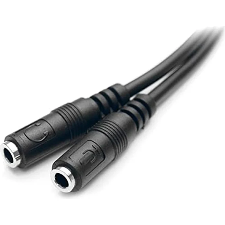 StarTech.com MUYHSMFF 3,5mm Audio Klinke Y-Kabel Headset Splitter (Aux Kabel mit Mikrofon, 4 pol. auf 3 pol. Headset Adapter für Headsets, St-Bu) – Bild 4