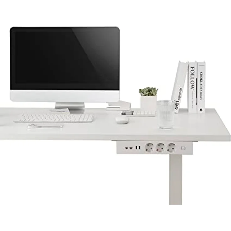 maxtrack Tischsteckdose NV64L 3-Fach Schutzkontakt mit 2X USB und 2X LAN Anschluss, Mehrfachsteckdose für Zuhause Anschraubbar, Knopf zum EIN- und Ausschalten, Steckdosenleiste mit 1,8m Kabel – Bild 2