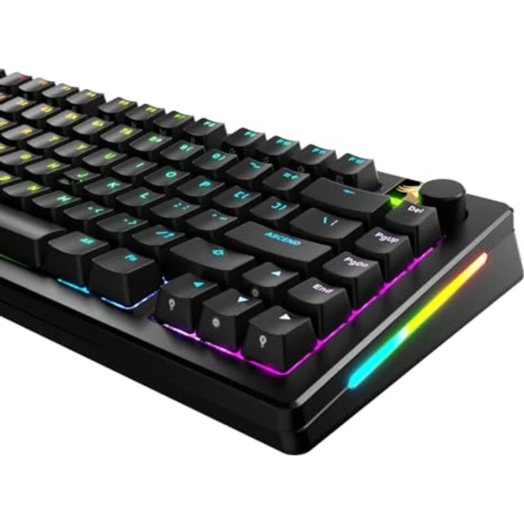 Glorious GPBT Backlit Keycaps, ANSI Layout (US), PBT, Dye-Sub - Schwarz – Bild 3