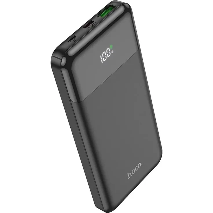 Hoco J102 Cool Figure Powerbank 10000 mAh Schnellladegerät PD QC3.0 3A 20W Schwarz