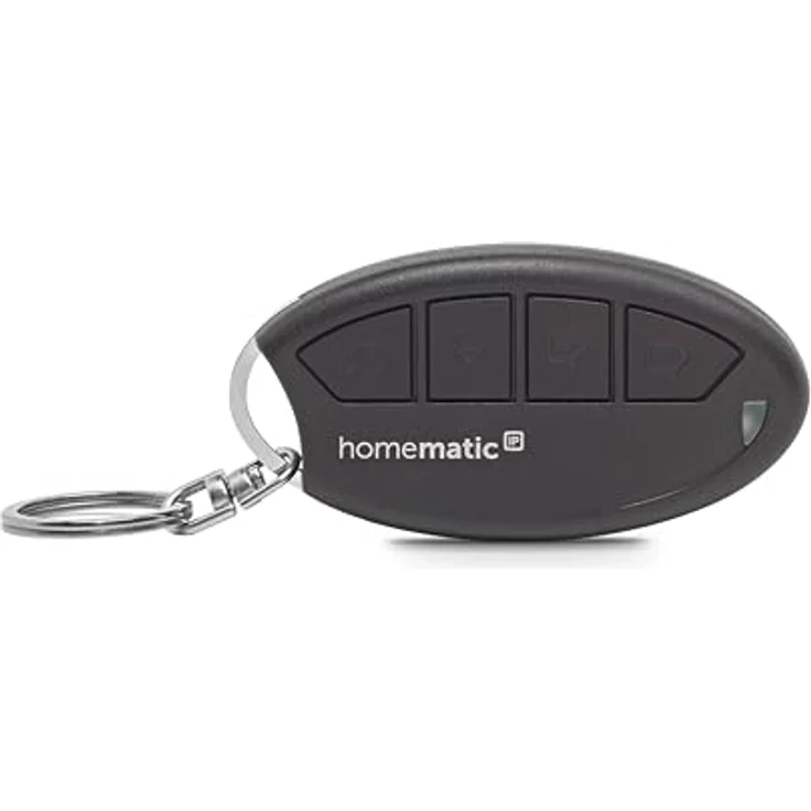 Homematic IP Funk-Fernbedienung HmIP-KRCA-2 160741A0, kompakte Schlüsselbundfernbedienung mit individueller Tastenbelegung, 200m Funkreichweite – Bild 1