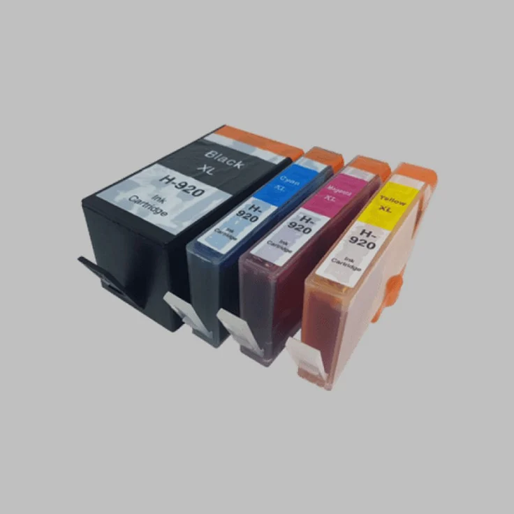 inkpro Druckerpatronen Set kompatibel mit HP 920 XL, 4-tlg. Tintenpatronen in schwarz, cyan, magenta, gelb mit Chips
