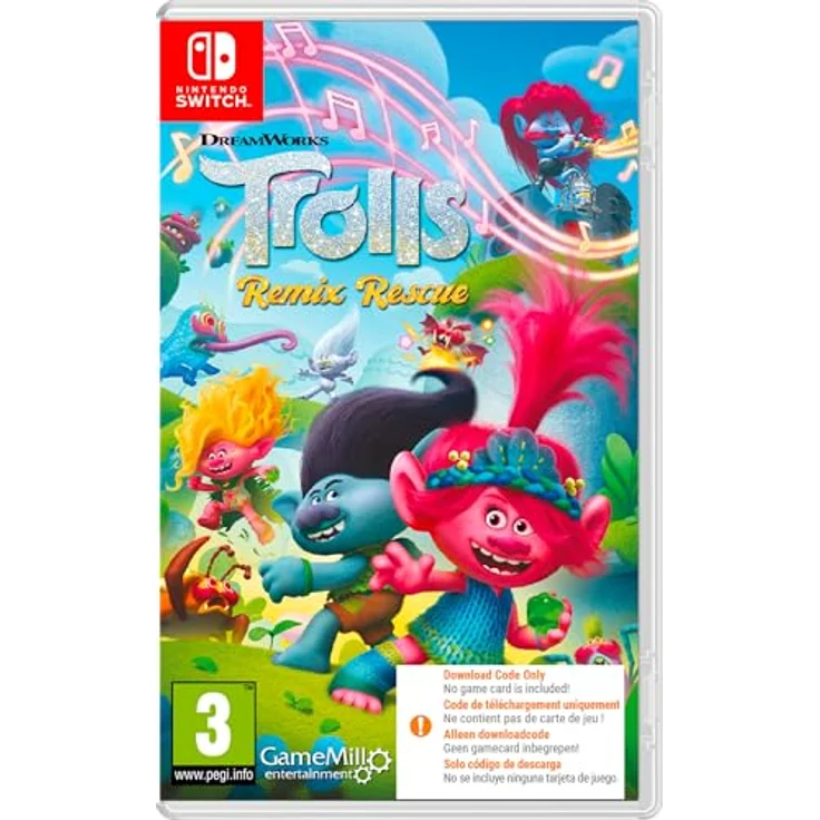 Game Mill Trolls Remix Rescue, Nintendo Switch Spiel mit Charaktererstellung und musikalischen Mini-Spielen – Bild 1