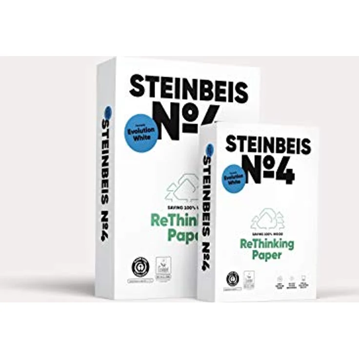Steinbeis Kopierpapier No.4 Evolution White DIN A3 500 Blatt, 100 % recycelt, chlorfrei gebleicht – Bild 2