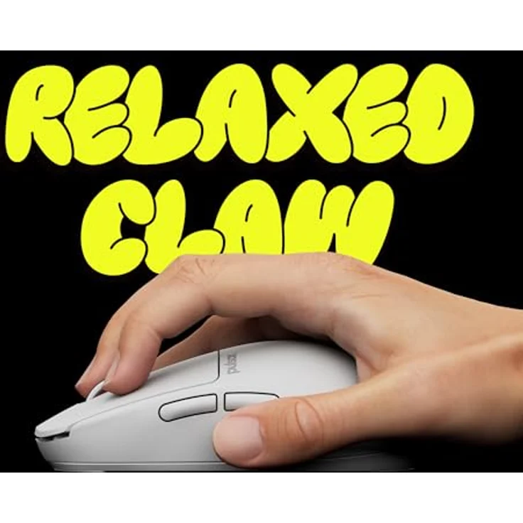 Pulsar X2H CRAZYLIGHT Medium Wireless Gaming Maus, 32.000 DPI, 8K Polling, Uyuni White – Bild 5