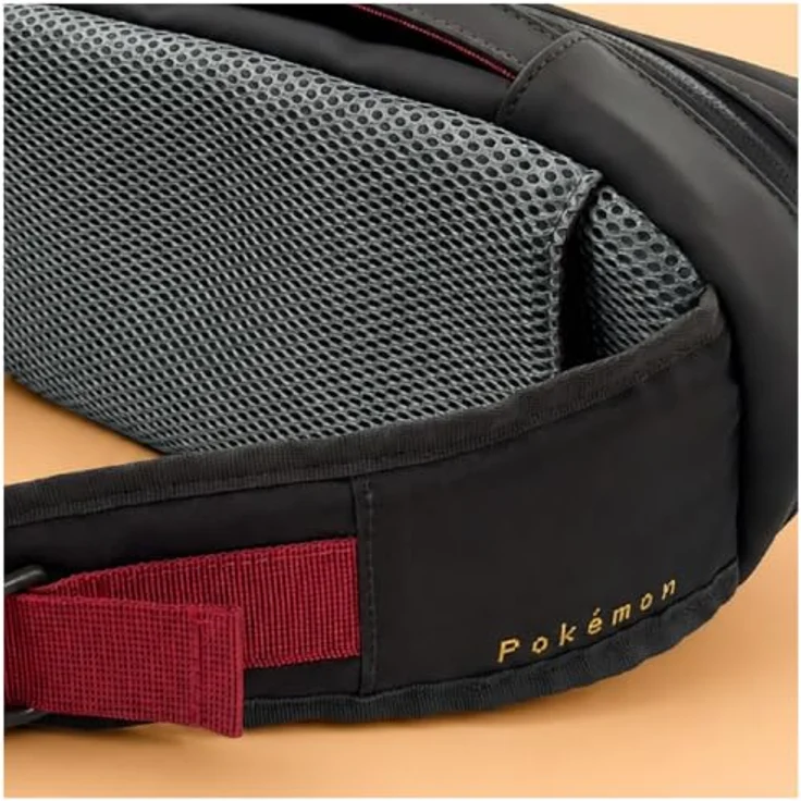 HORI Adventure Pack (Pokémon Pixel Red), Crossbody-Tasche für Nintendo Switch 2, rot mit verstellbarem Schultergurt und speziellen Aufbewahrungsfächern – Bild 7