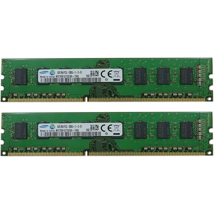 Abato Samsung 16 GB 2x 8GB DDR3 1600 MHz RAM M378B1G73EB0-YK0 Arbeitsspeicher, Desktop PC-12800 240Pin, blau