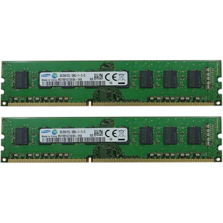 Abato Samsung 16 GB 2x 8GB DDR3 1600 MHz RAM M378B1G73EB0-YK0 Arbeitsspeicher, Desktop PC-12800 240Pin, blau