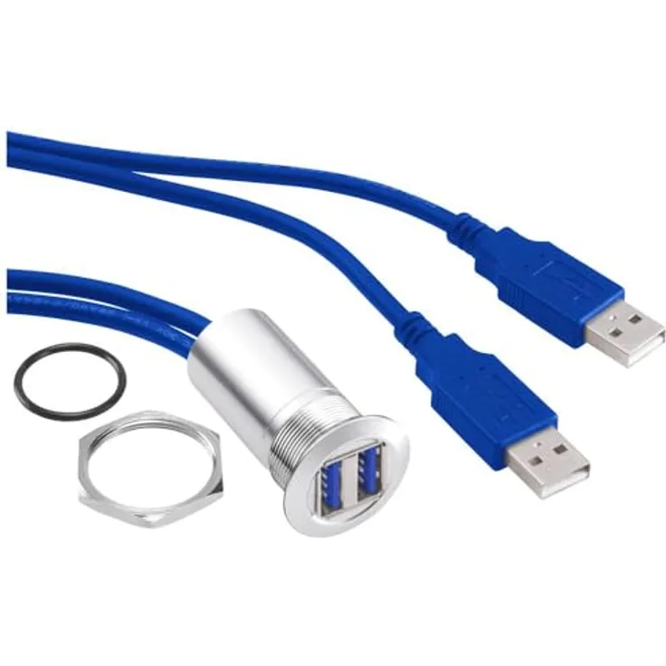 TRU Components USB-13, USB-Einbaubuchse 3.0, Einbau, Inhalt: 1 Stück