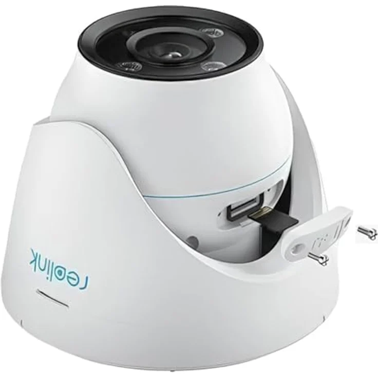 Reolink 4K Security IP Camera with Color Night Vision P434 Dome 8 MP 2.8-8mm/F1.6 IP66 H.265 MicroSD, max. 2 (3840 x 2160 Pixels), Überwachungskamera, Weiss – Bild 4