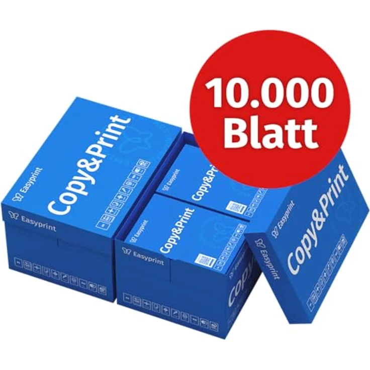 Easyprint Druckerpapier und Kopierpapier 10000 Blatt A4 Premium Hochweiß CIE 160 PEFC Umweltzertifikat – Bild 2