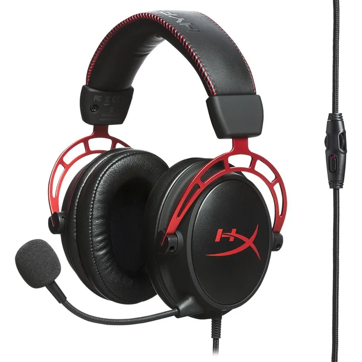 HyperX HX-HSCA-RD Cloud Alpha - Gaming Kopfhörer mit In-Line Audio Control
