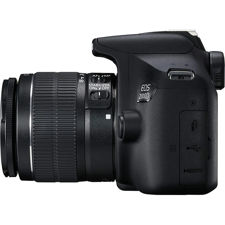 Canon EOS 2000D Value Kit schwarz inkl. EF-S 18-55 IS II + 16 GB SD Speicherkarte + Schultertasche – Bild 3
