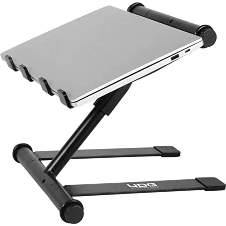 UDG Ultimate Height Adjustable Laptop Stand, höhenverstellbarer Laptopständer, schwarz – Bild 3