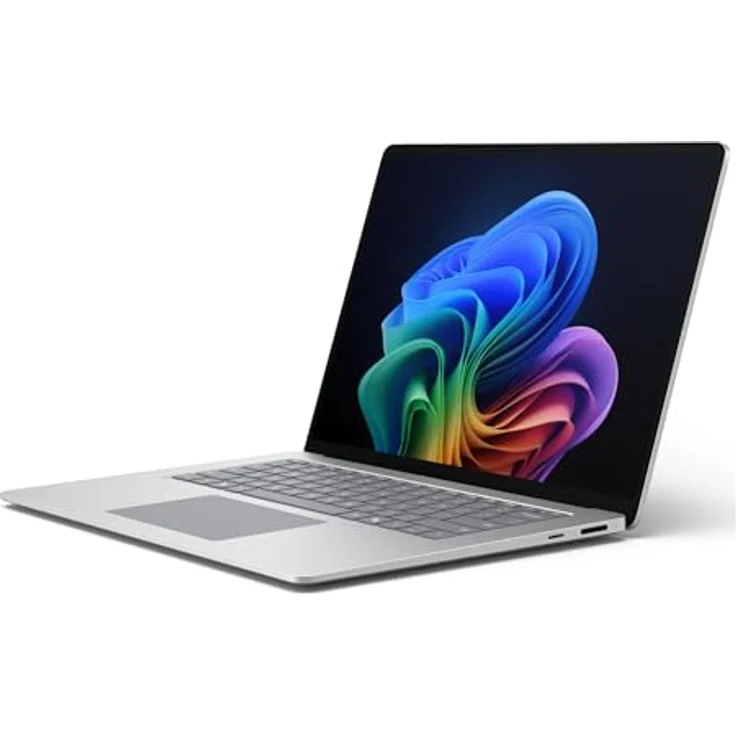 Microsoft Surface Laptop 7 for Business, 15" mit Intel Core Ultra 7, 16 GB RAM, 512 GB SSD, Windows 11 Pro, Silber – Bild 1