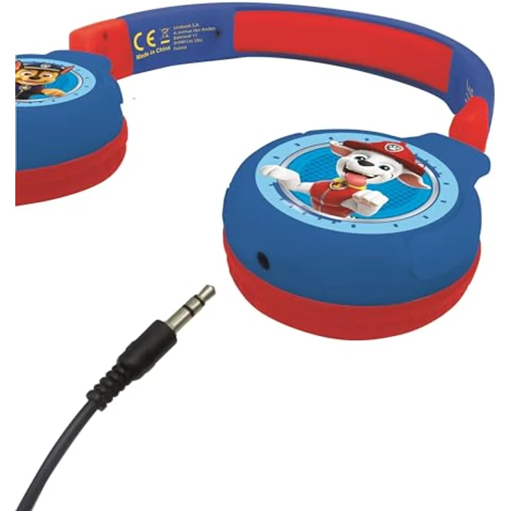 Lexibook PAW Patrol Bluetooth-Kopfhörer, rot/blau, mit 85 dB Lautstärkebegrenzung und integriertem Mikrofon, HPBT010PALXB – Bild 3