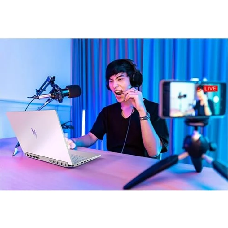 Acer Nitro V 14 AI, ANV14-62 Ultrabook mit 14.5" WQXGA Display, AMD Ryzen 7, 32GB RAM, 1TB SSD, NVIDIA GeForce RTX 5050, Windows 11 Home, Weiß – Bild 4