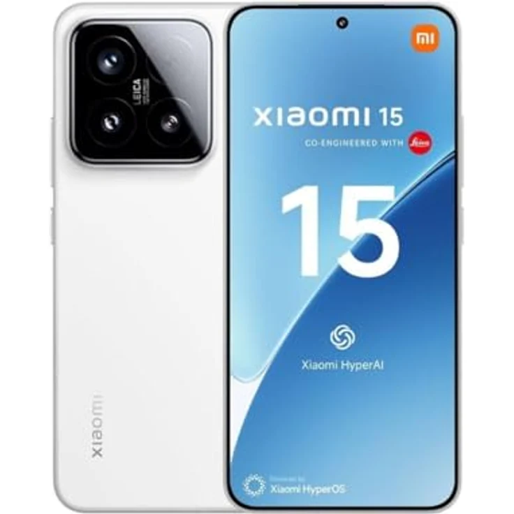 Xiaomi 15 5G Smartphone – 6,36" OLED 120HzSnapdragon 8 Elite, 256 GB Speicher, HDR10+, Dolby Vision, High-End Handy, White – Bild 1
